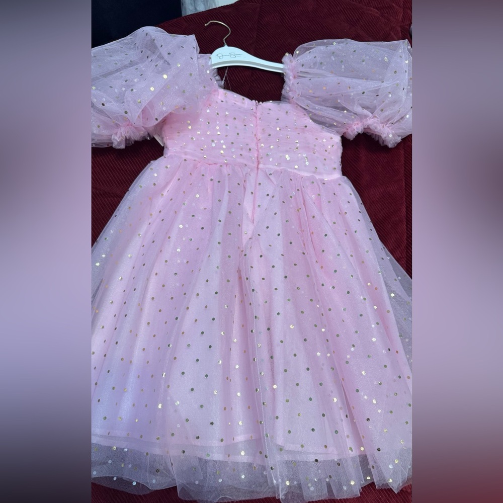 Jessica Simpson Pink  Blush and Gold Formal Dress for Kids
